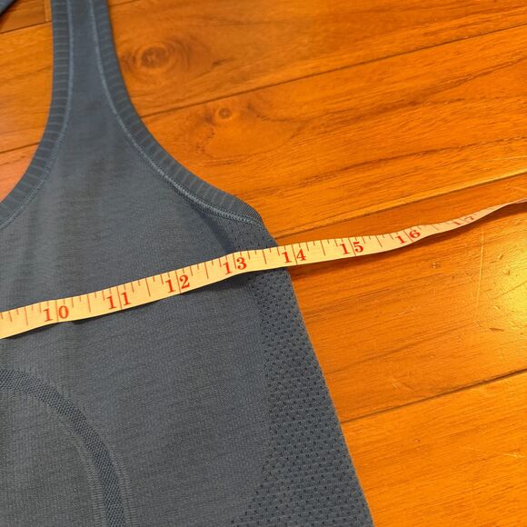 Women Lululemon Swiftly Tech Racerback Hip Length in Amalfi Blue Size 6 - Picture 6 of 6